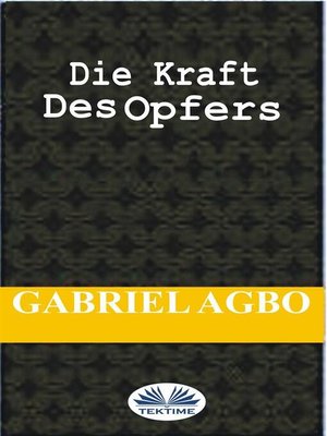 cover image of Die Kraft Des Opfers